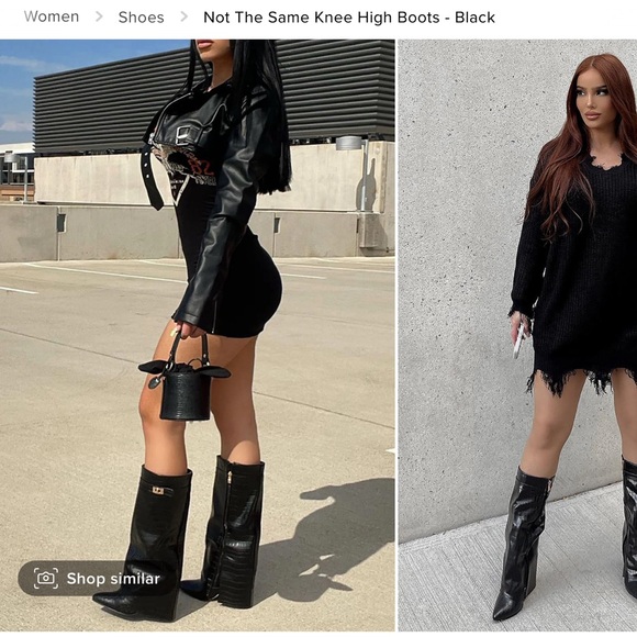 Fashion Nova knee high boots. - Picture 4 of 5
